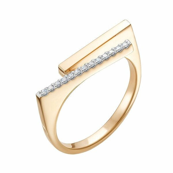 Золотое кольцо с&nbsp;бриллиантом