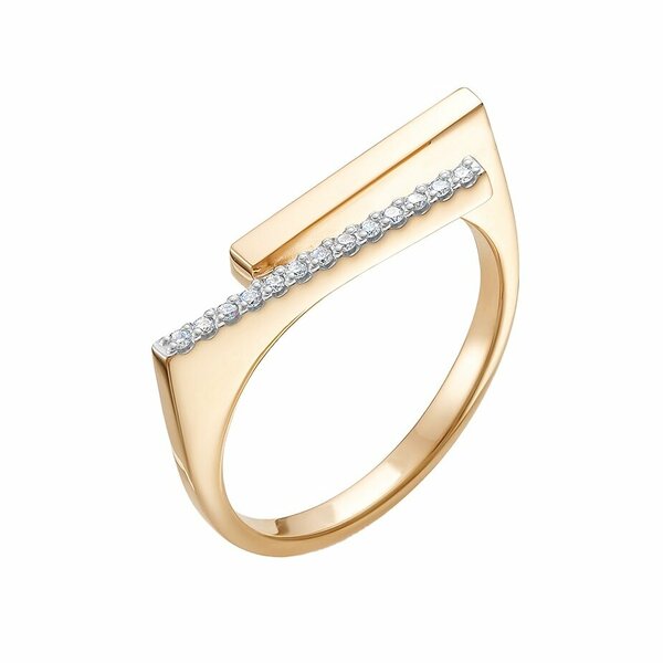 Золотое кольцо с&nbsp;бриллиантом