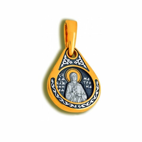 Серебряная икона с&nbsp;позолотой