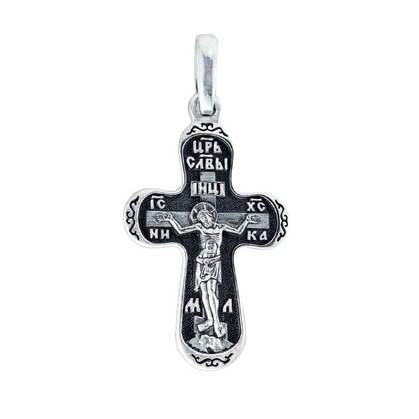 Серебряный крест без вставок