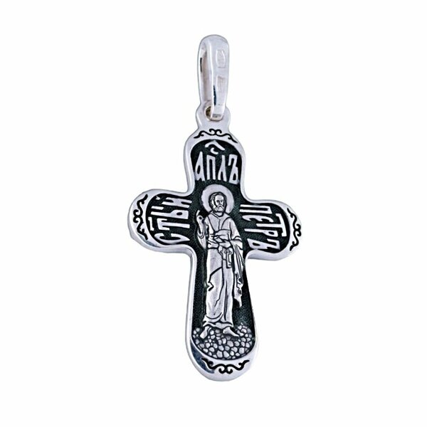 Серебряный крест без вставок