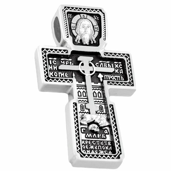 Серебряный крест без вставок