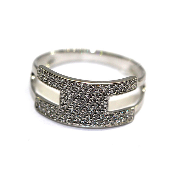 Серебряное кольцо с цирконием