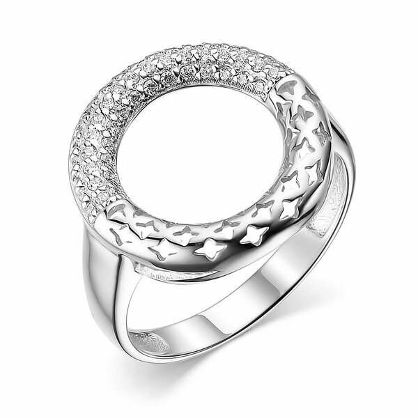 Серебряное кольцо с фианитом