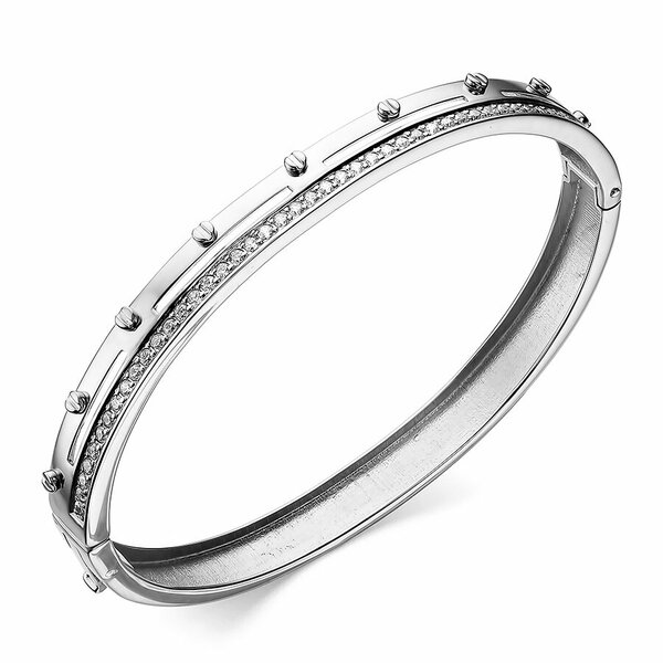 Серебряный браслет с фианитом