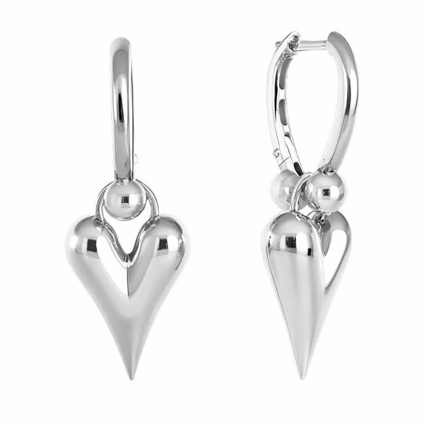 Серебряные серьги без вставок