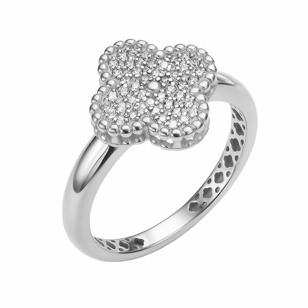 Серебряное кольцо с&nbsp;фианитом