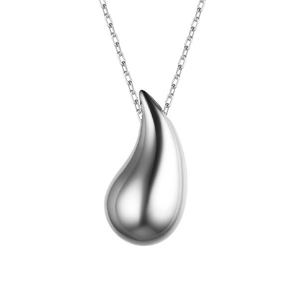 Серебряное колье без вставок