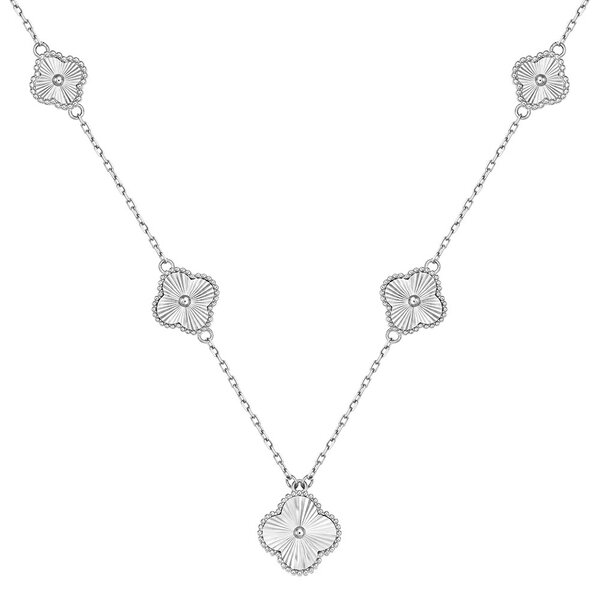 Серебряное колье без вставок