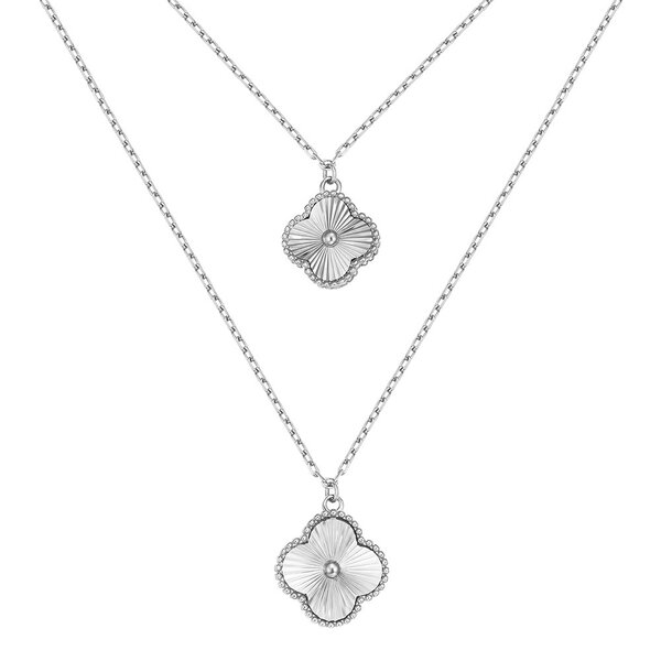 Серебряное колье без вставок