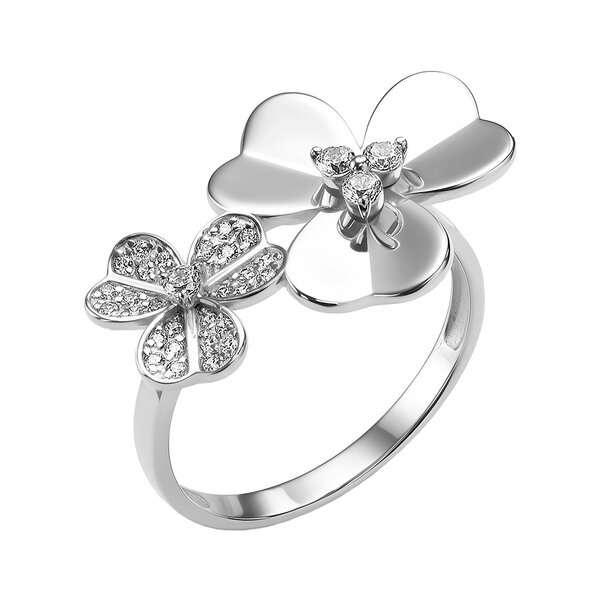 Серебряное кольцо с&nbsp;фианитом