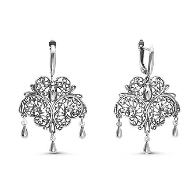 Серьги серебро 925 Озон