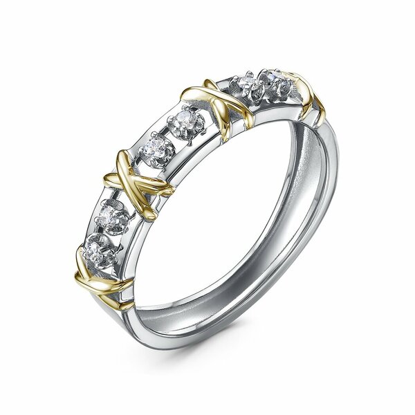 Серебряное кольцо с фианитом