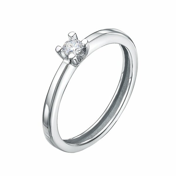 Золотое кольцо помолвочное с&nbsp;бриллиантом