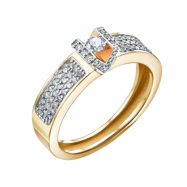 Золотое кольцо с&nbsp;бриллиантом