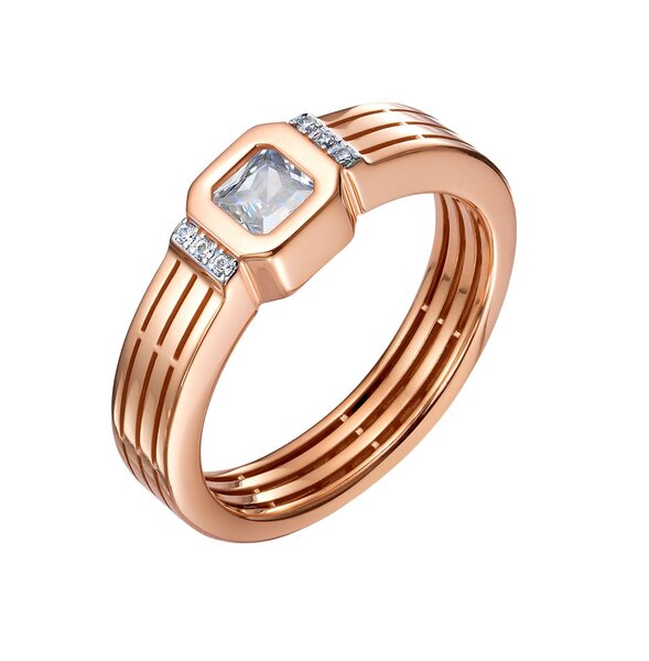 Золотое кольцо с&nbsp;фианитом