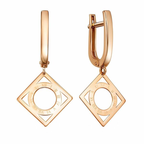 Золотые серьги без вставок