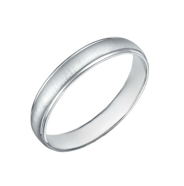 Серебряное обручальное кольцо без вставок