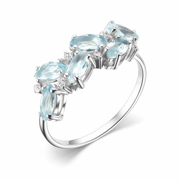 Серебряное кольцо с топазом