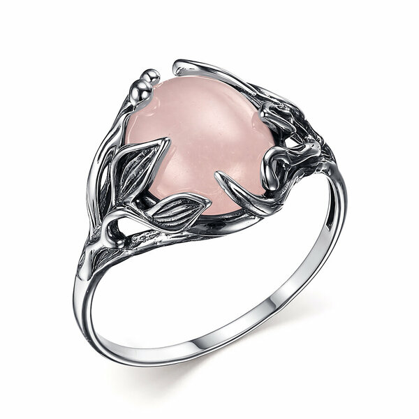 Серебряное кольцо с кунцитом