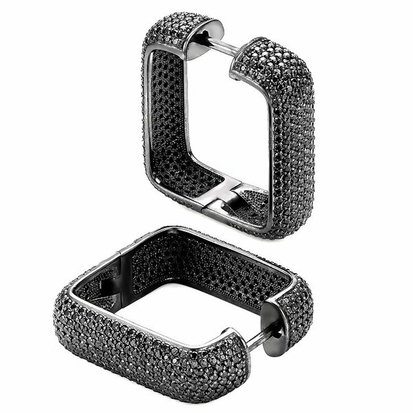 Серебряные серьги со&nbsp;шпинелью