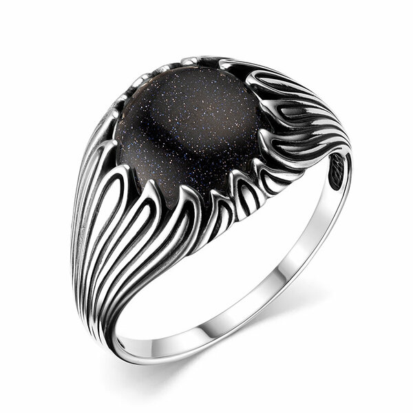 Серебряное кольцо с&nbsp;авантюрином